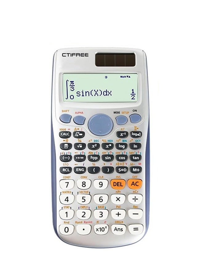 CTIFREE Scientific Calculators,Math Calculator with 417 Functions, 4-Line LED Display, Portable and Cute School Supplies for Middle High College - Image 1